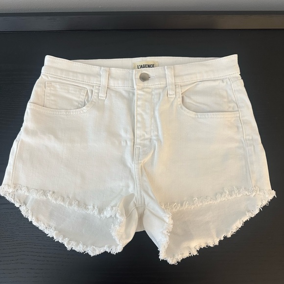 L'AGENCE Pants - L’agence white shorts